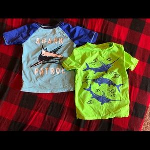 Boys swim shirts/rash guard